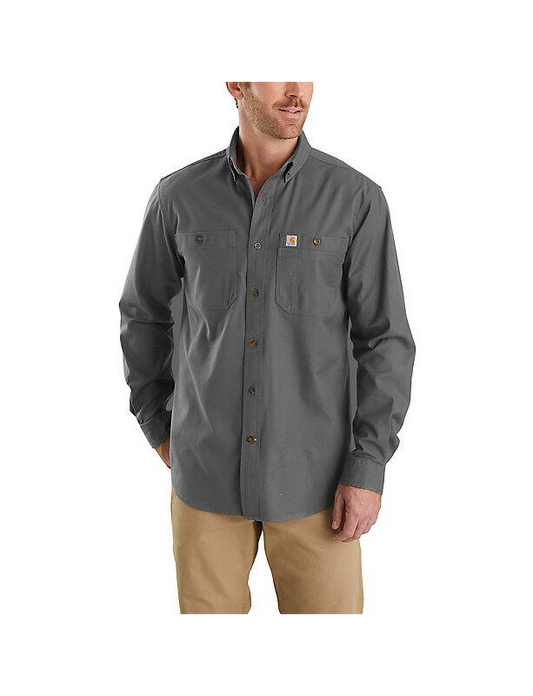 103321-306 Carhartt Rugged Flex Relaxed Fit Midweight Canvas Long-Sleeve Shirt