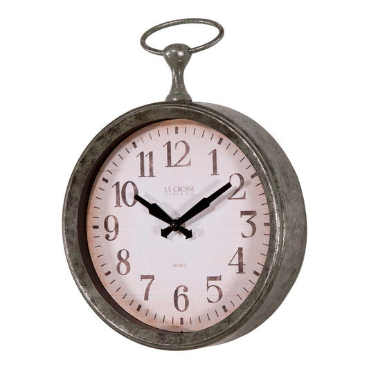 WALL CLOCK POCKET WATCH 9.5IN