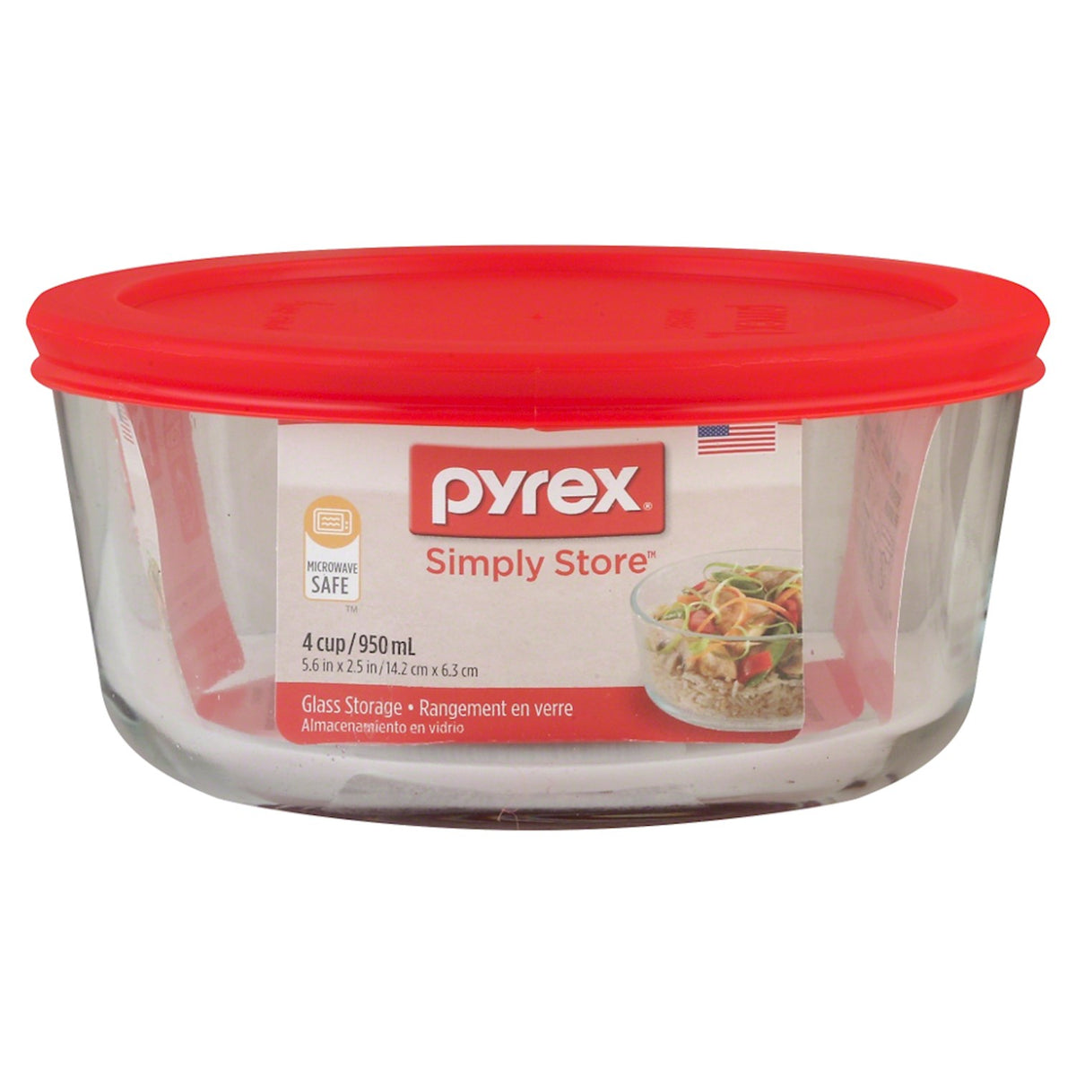 FOOD STORAGE PLUS 4-CUP RED
