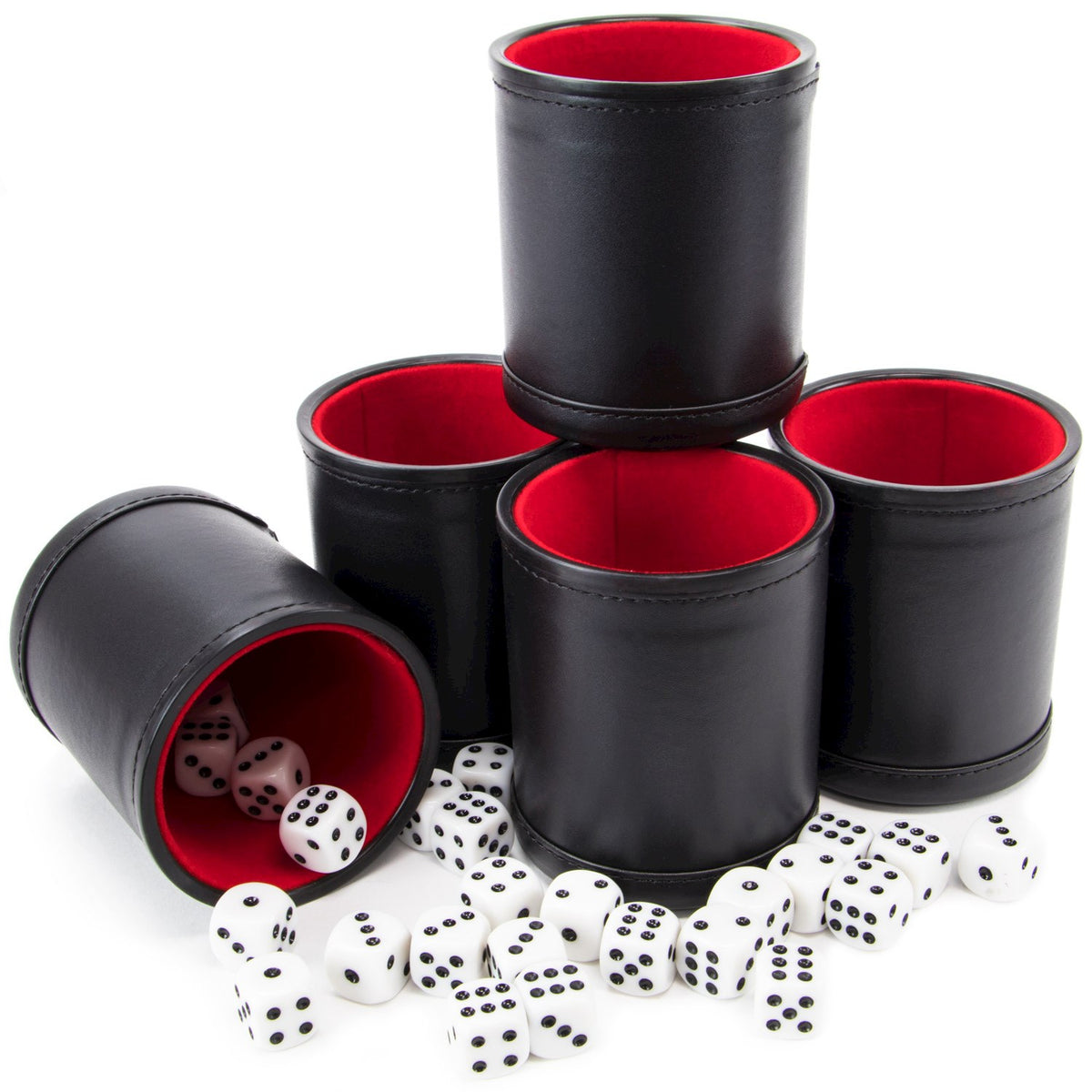 DICE CUP WITH 5 DICE