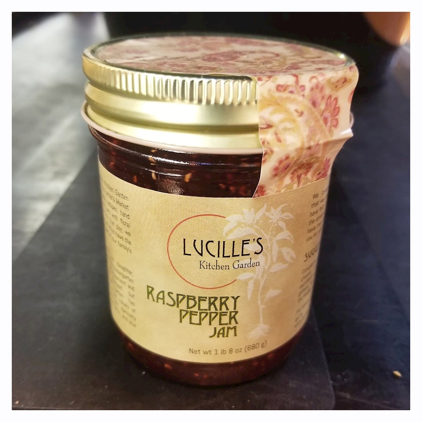 JAM LUCILLE'S RSPBERRY PPER 1.5LB