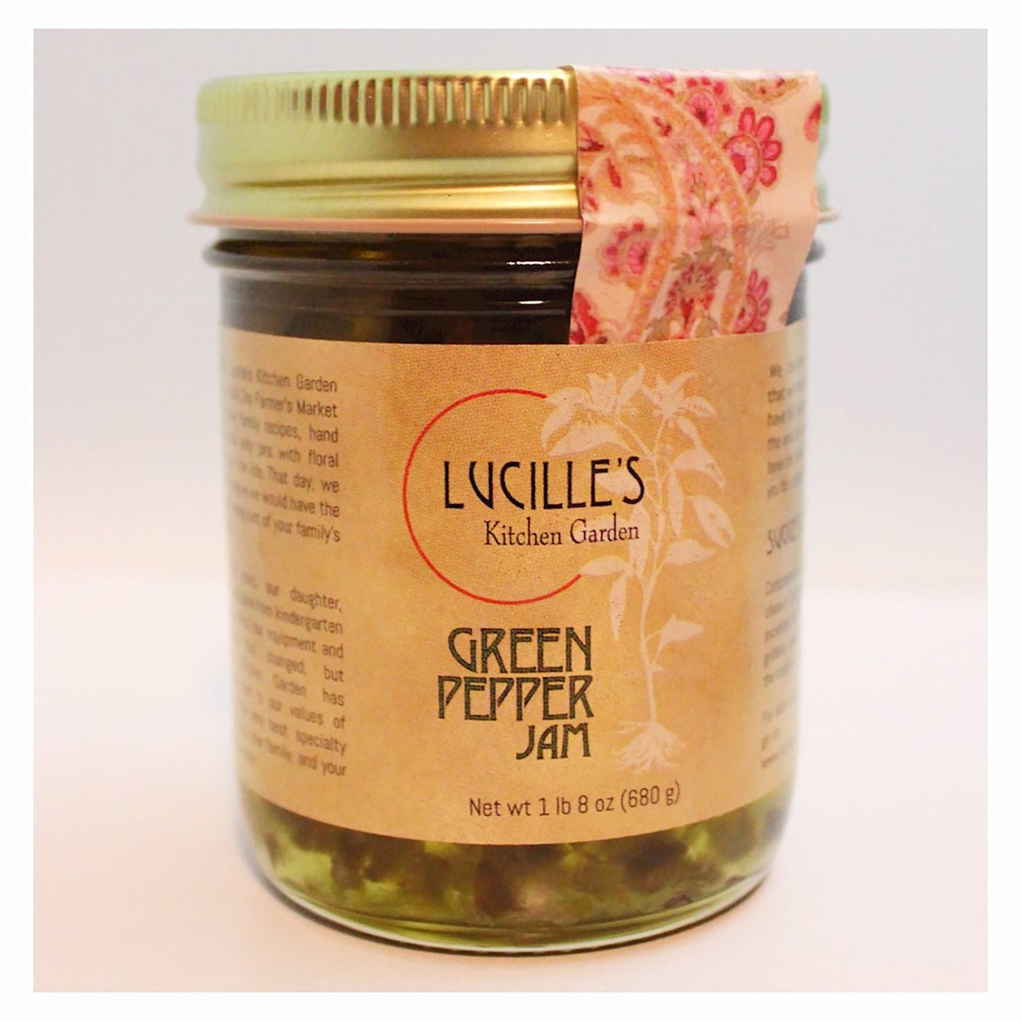 JAM LUCILLE'S GREEN PEPPER 1.5 LB