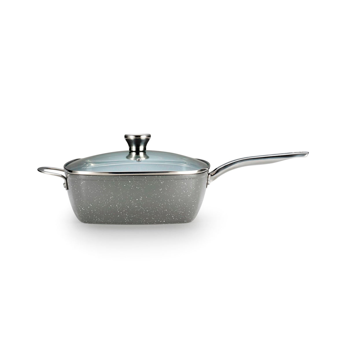 FRY PAN CERMIC MLTPT W/LID GRANITE