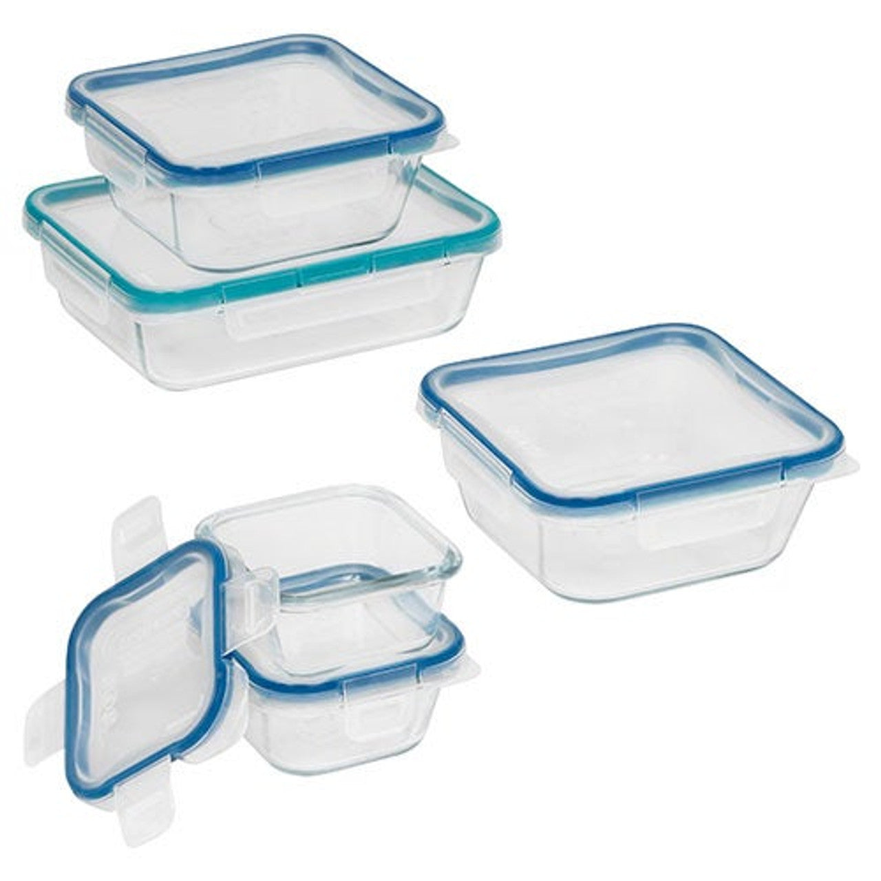 FOOD STORAGE SET GLASS 10PC