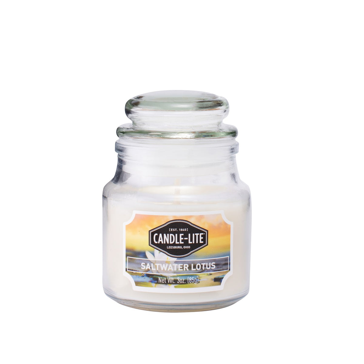 CANDLE 3OZ JAR SALTWATER LOTUS