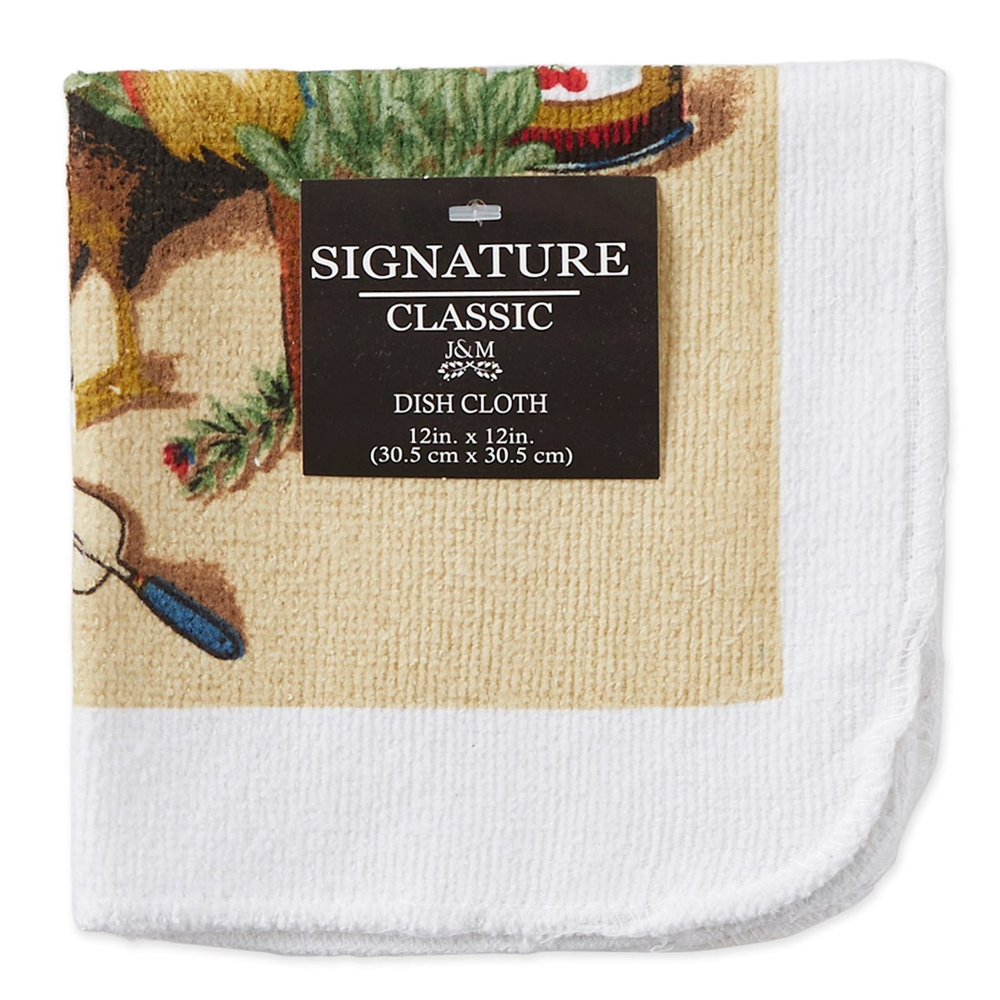 DISH CLOTH ROOSTER 12X12IN