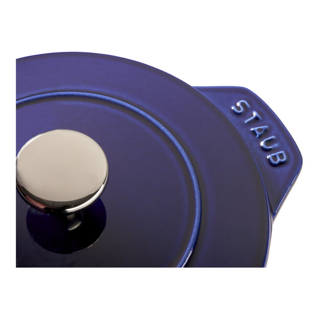 Staub Cast Iron 1.5 qt, Petite French Oven - Dark Blue