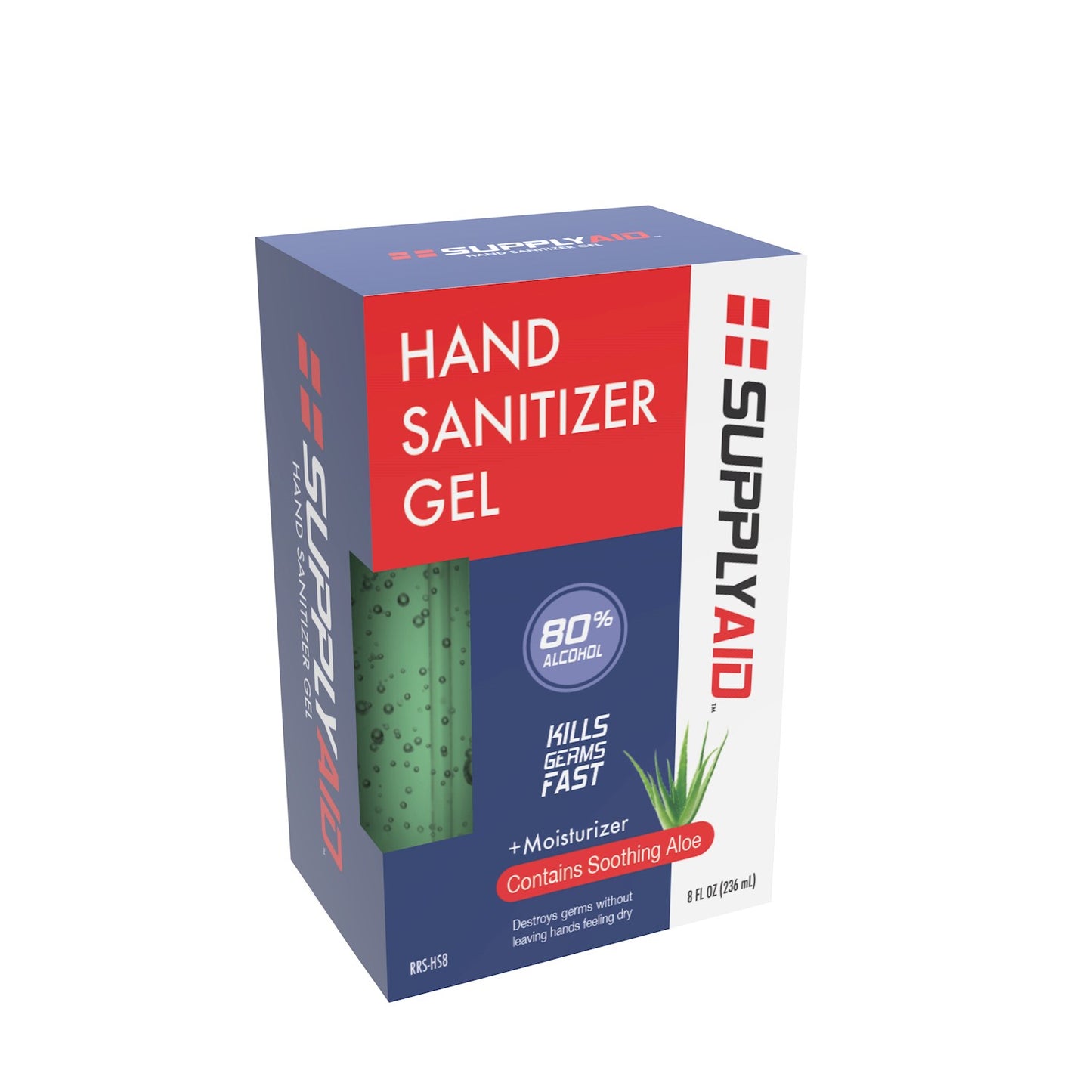 HAND SANITIZER GEL W/ALOE 8OZ