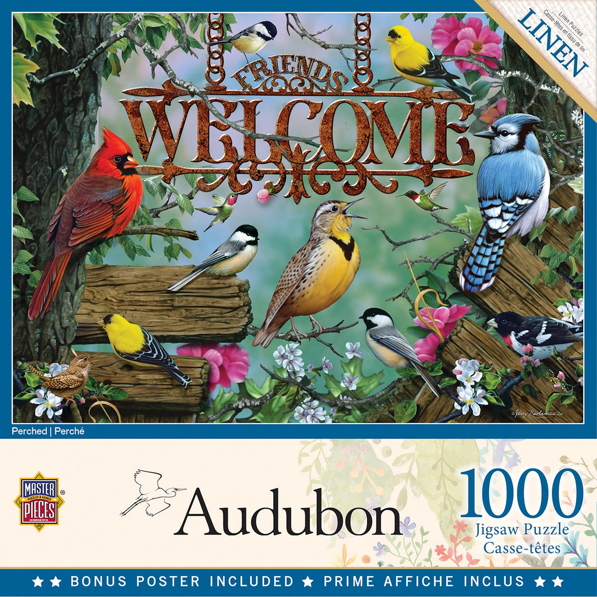 PUZZLE AUDUBON PERCHED 1000PC