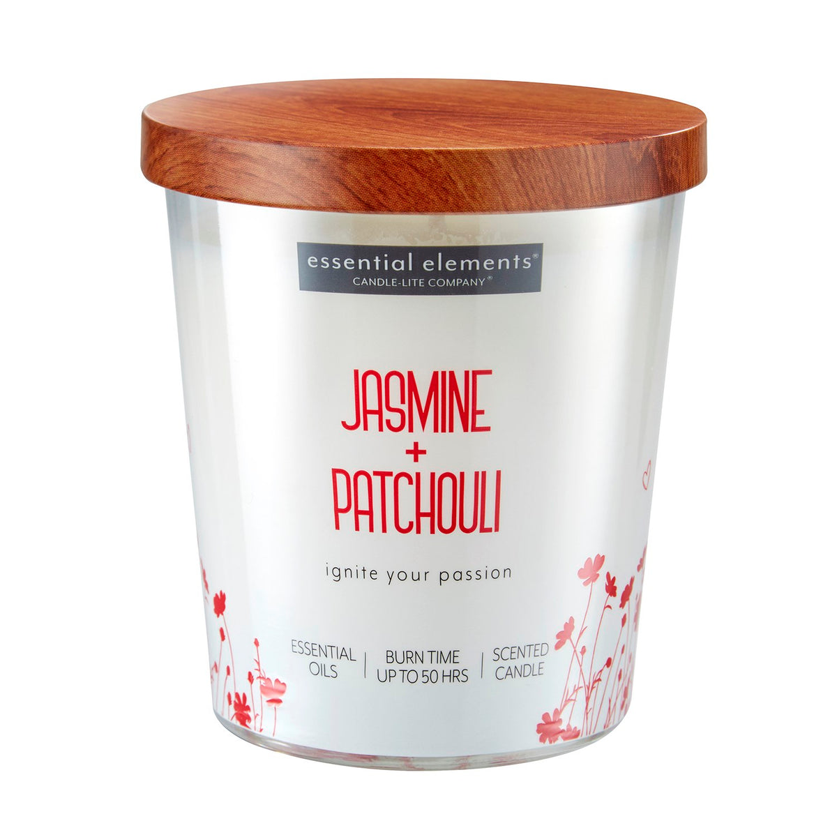 CANDLE JAR JASMINE/PTCHLI 9 OZ