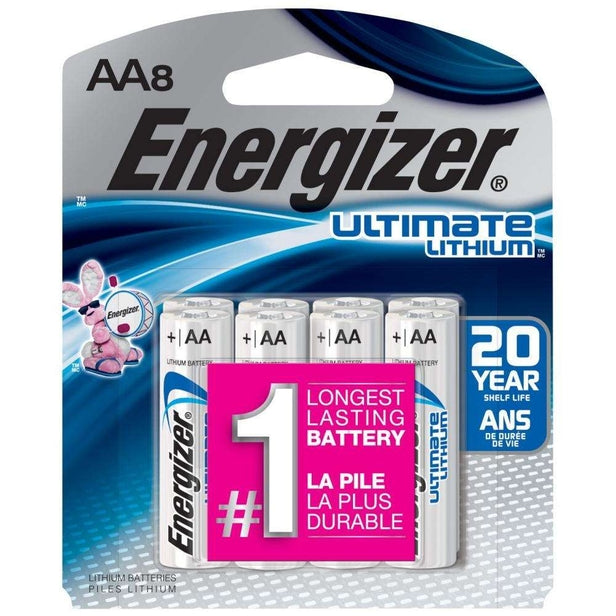 Lithiam AA Batteries 8PK