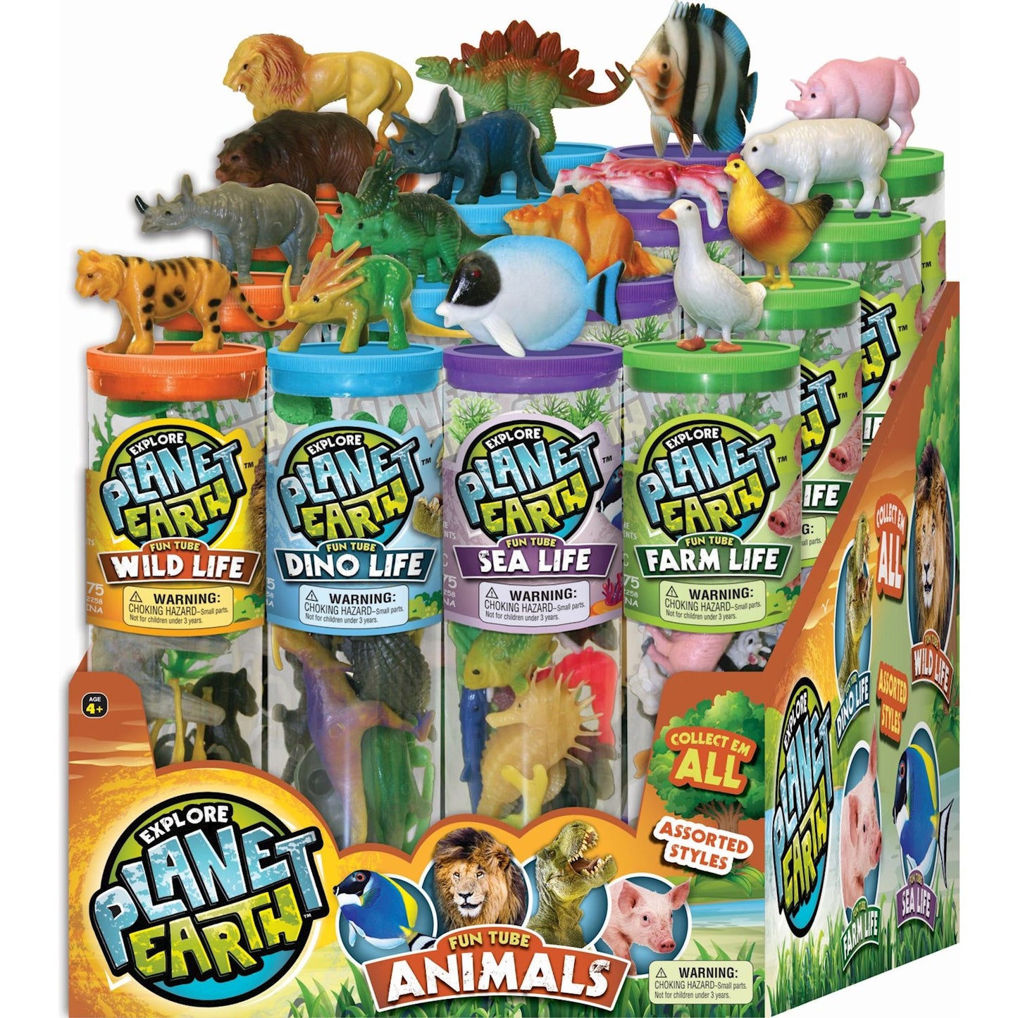 TOY ANIMALS FUN TUBE ASTD