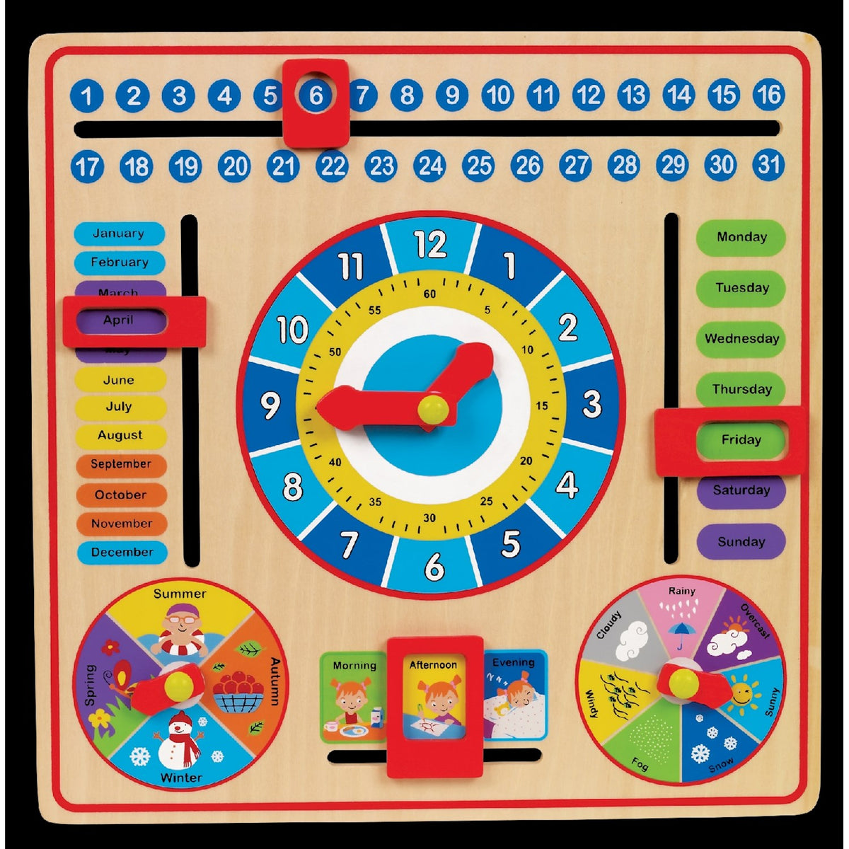 Educational Wood Calendar