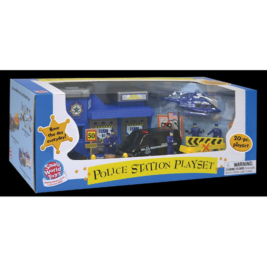 TOY POLICE STATION PLAYSET 20PC