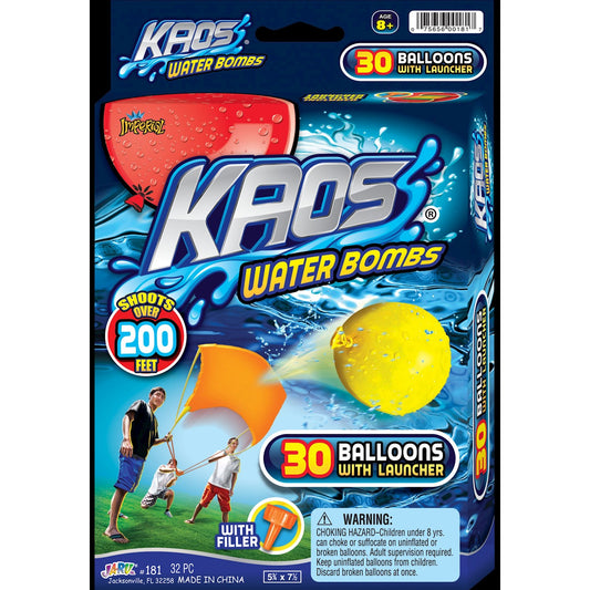 WATER BOMB 30PC W/LAUNCHER