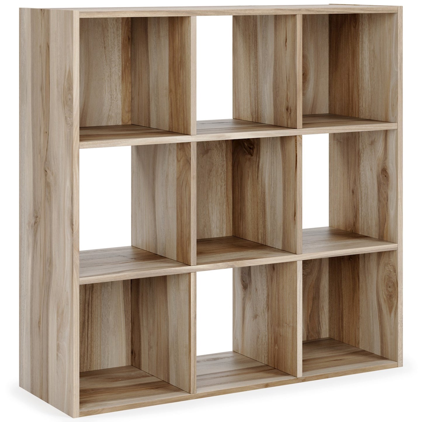 NINE CUBE ORGANIZER ELM GRAIN