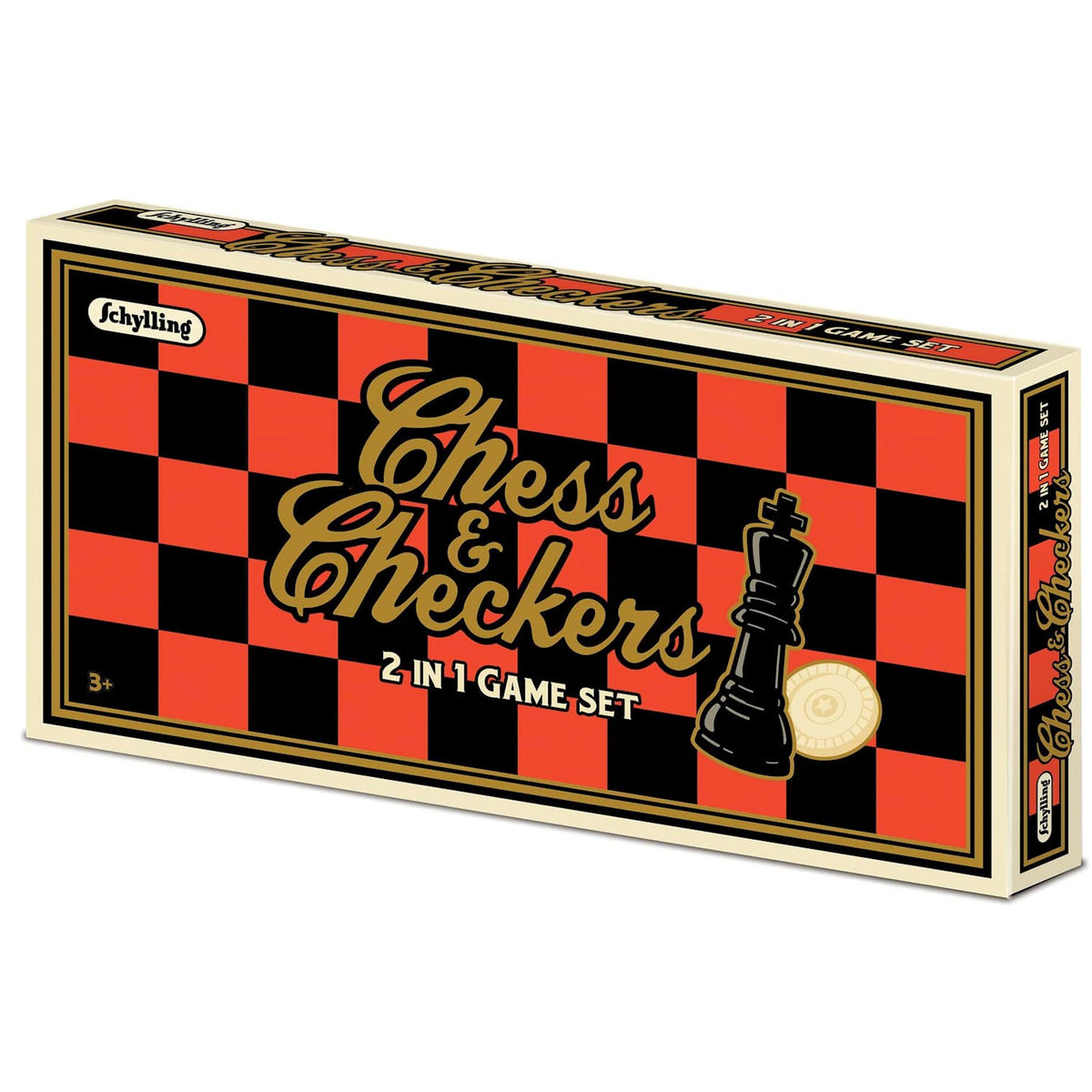 GAME CHESS & CHECKERS SET 2-IN-1