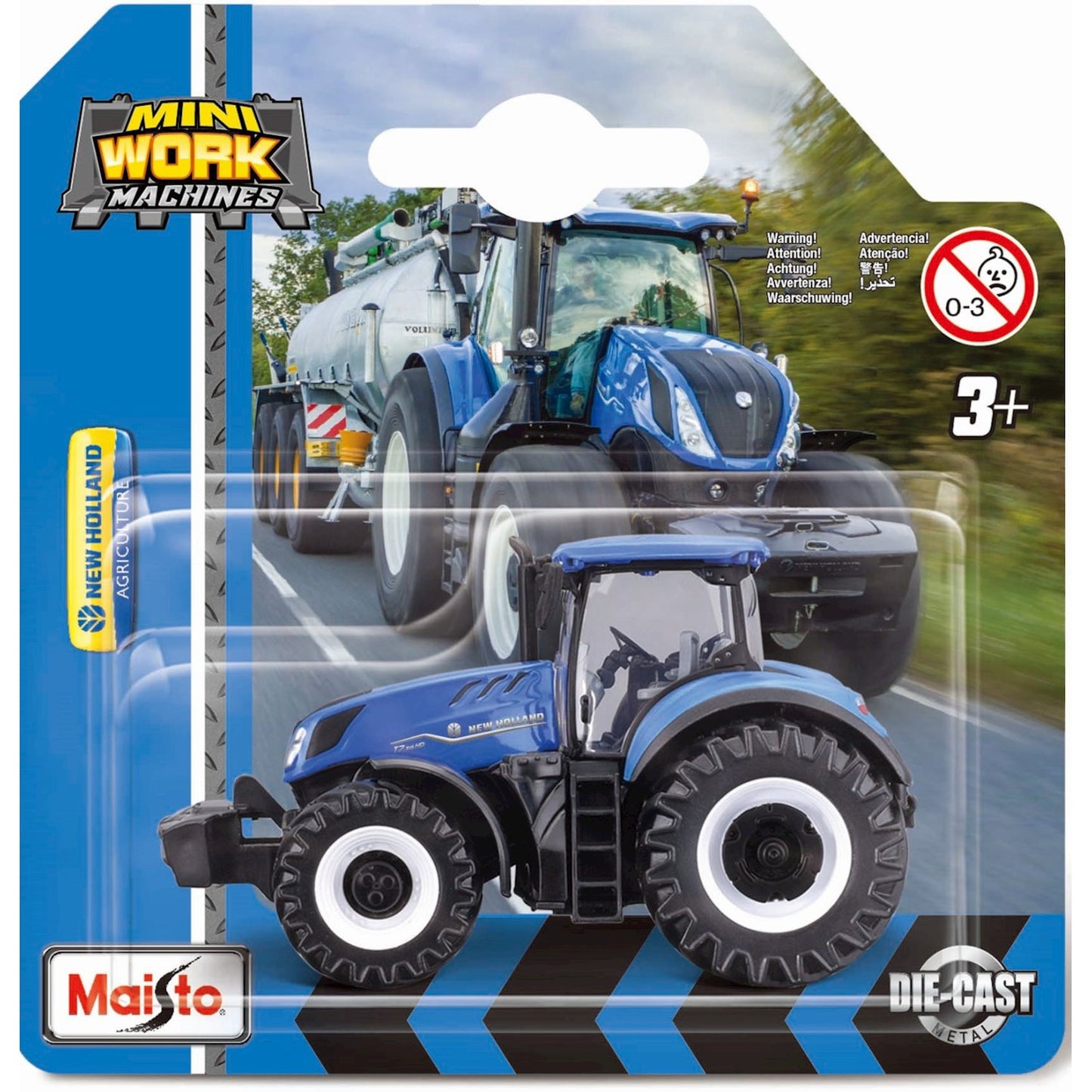 TOY TRACTOR METAL MINI WORK ASTD