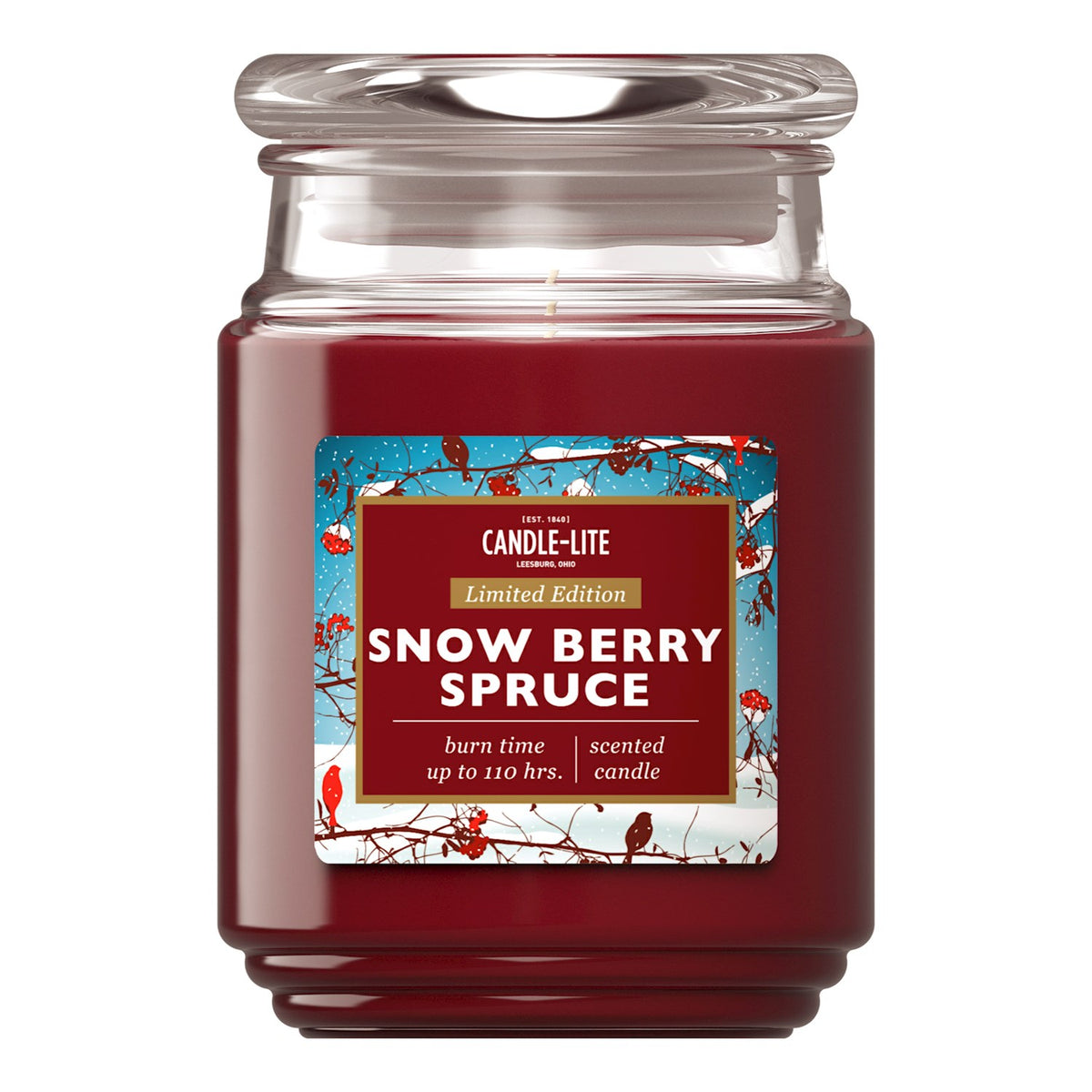 CANDLE JAR SNOW BERRT SPRUCE 18OZ