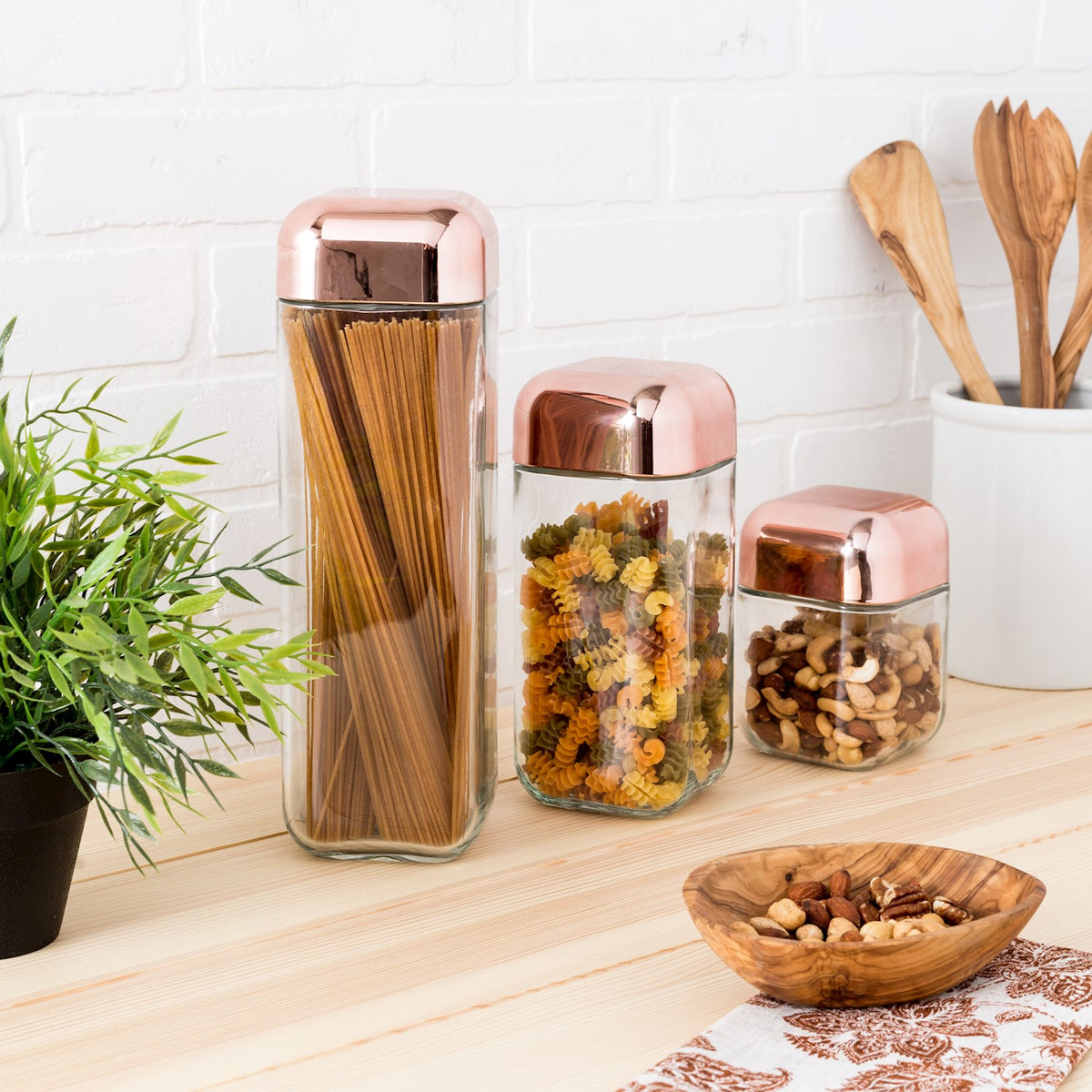 GLASS JAR SET 3PC