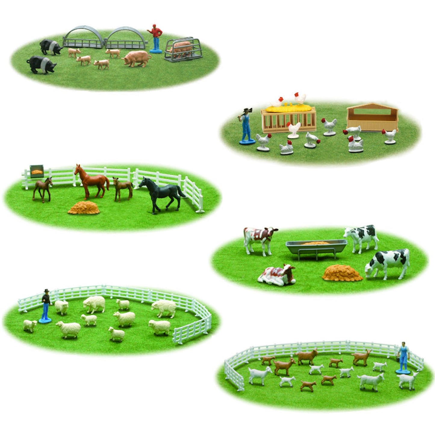 FARM ANIMAL PLAYSET ASTD