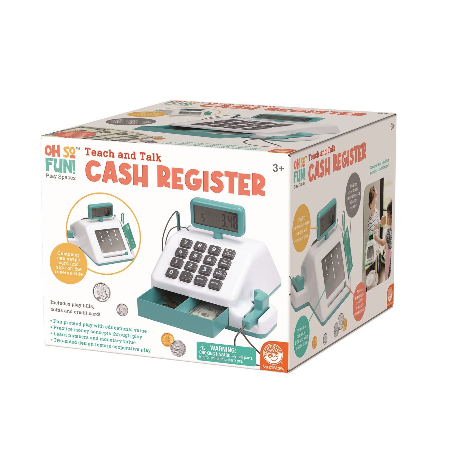 TOY CASH REGISTER TEACH N TALK