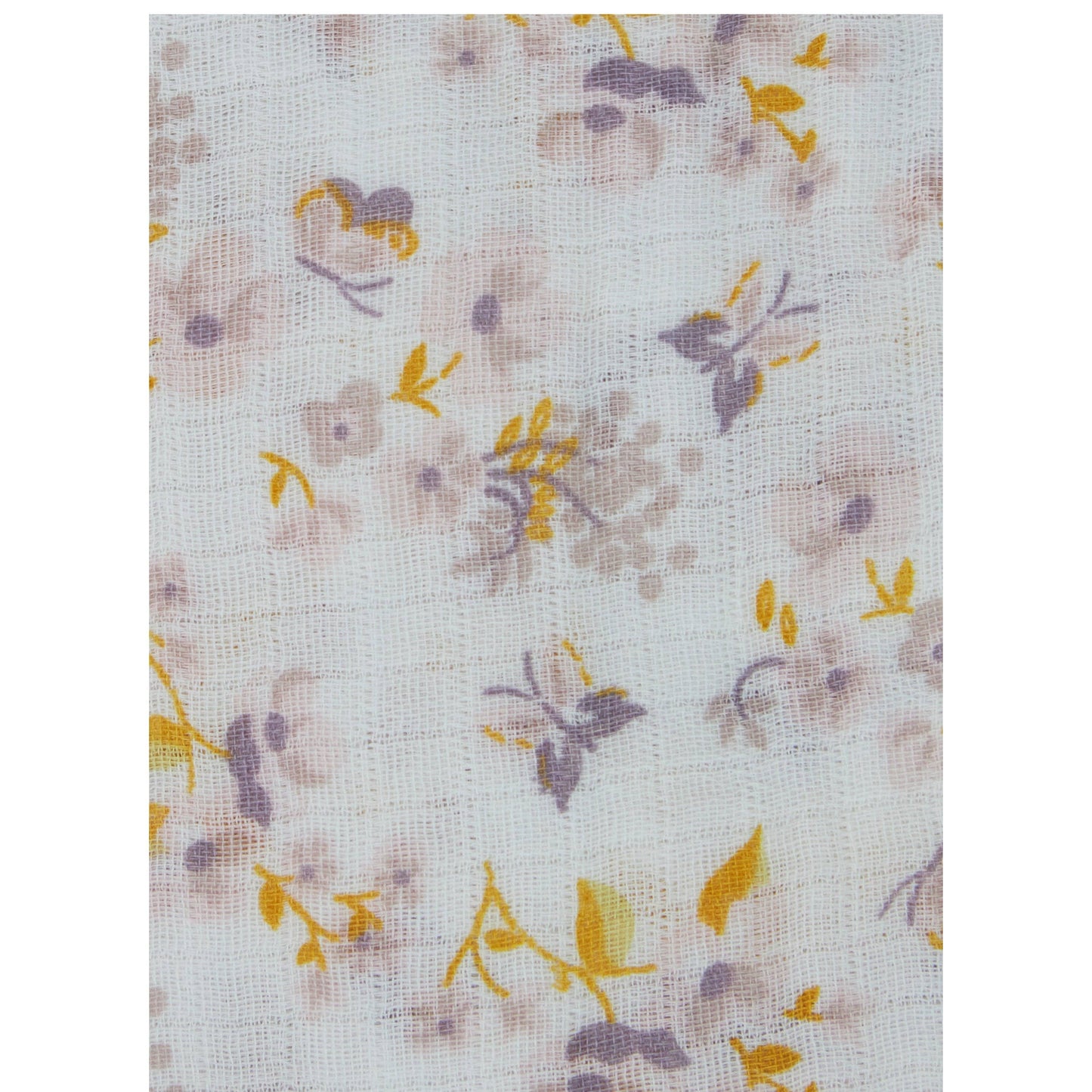 Chickpea Love Swaddle Baby Blanket 100% Muslin Cotton Baby Girl Gift Pack: Floral & Polkadot / 36x40