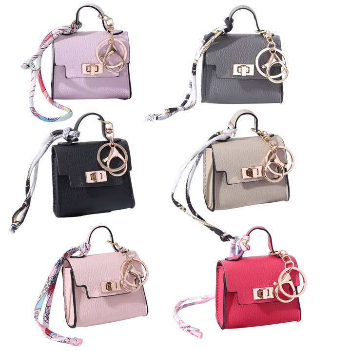 Mini Purse Bag Charms Keychains For Totes Backpacks