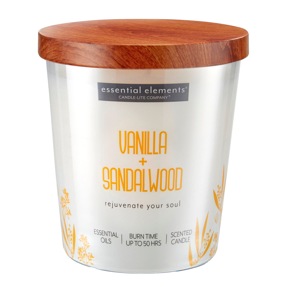 CANDLE JAR VANILLA/SANDLWOOD 9OZ