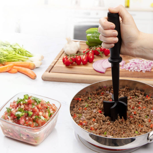 Z-MTCHP-RG-BK Premium Ground Meat Chopper Tool: Black
