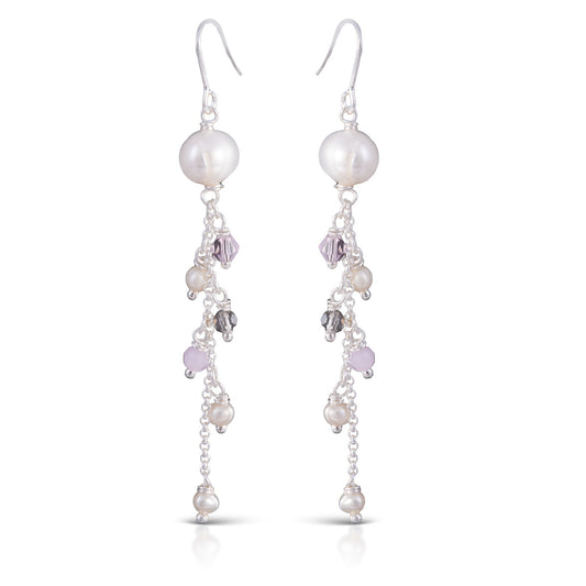 Pearl Waterfall Earrings - AMANDA BLU