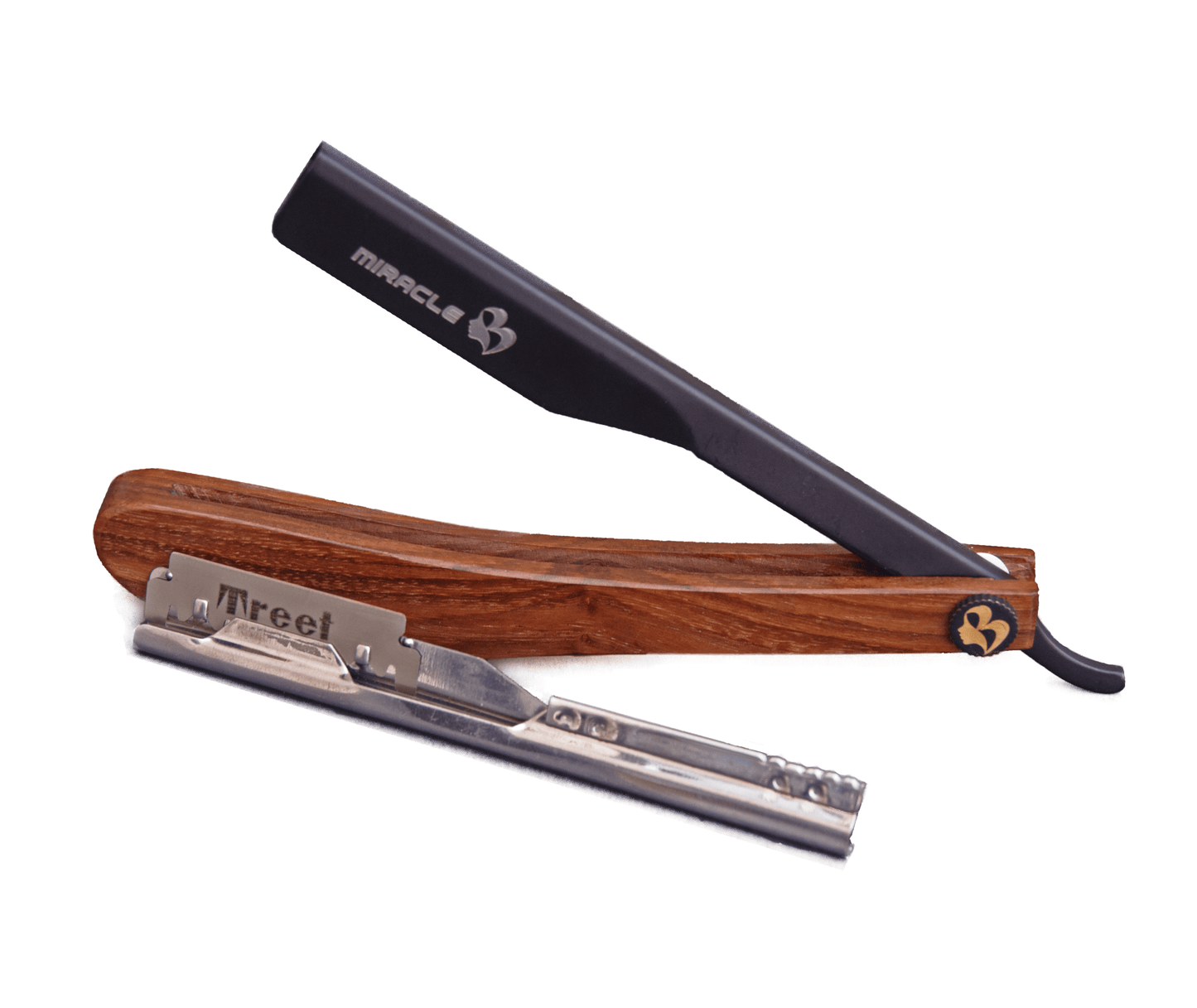 Straight Razor with Fine Wood Handle - Straight Edge Razor