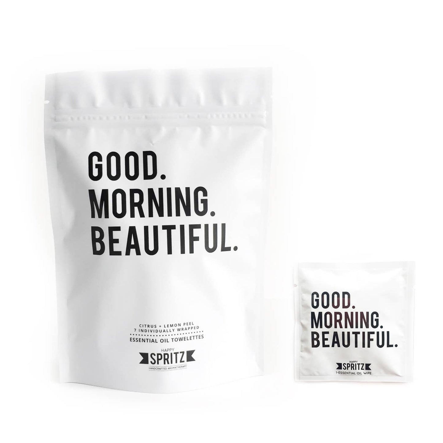 Good Morning Beautiful Towelette 7 Day Bag: Single Unit Bag