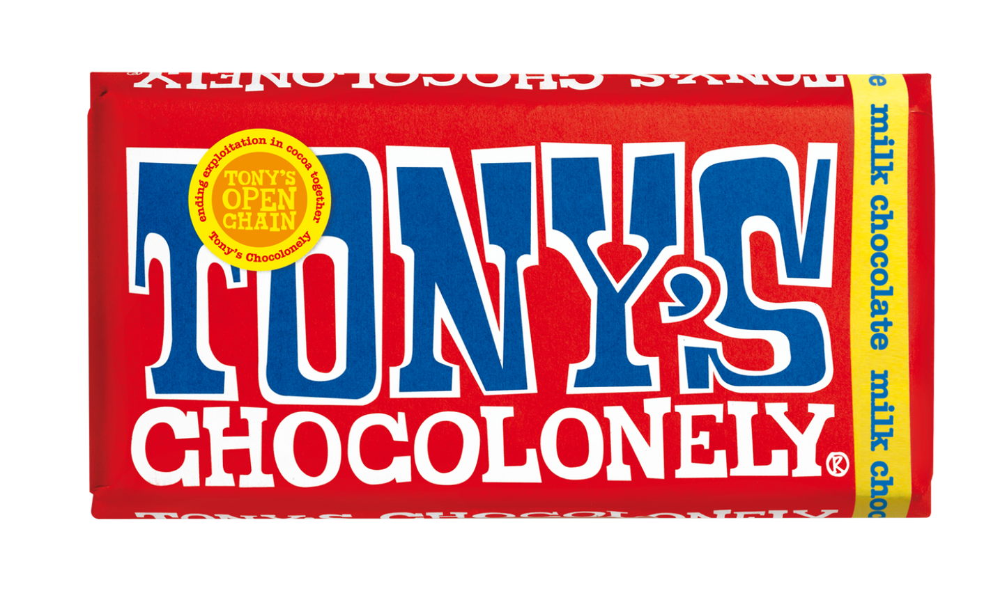 TONY'S milk chocolate 32%, 6.35oz, 1 bar