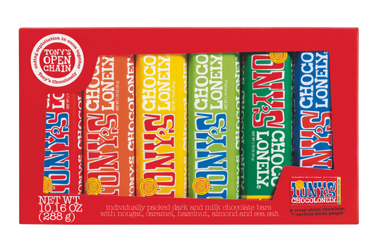 TONY'S RAINBOW TASTING PACK 6 BARS rainbow tasting pack - 6 bars