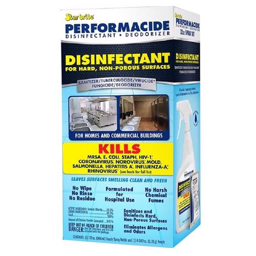 Roll over image to zoom in  Star Brite 102032 Disinfectant Kit Performacide No Scent 32 oz
