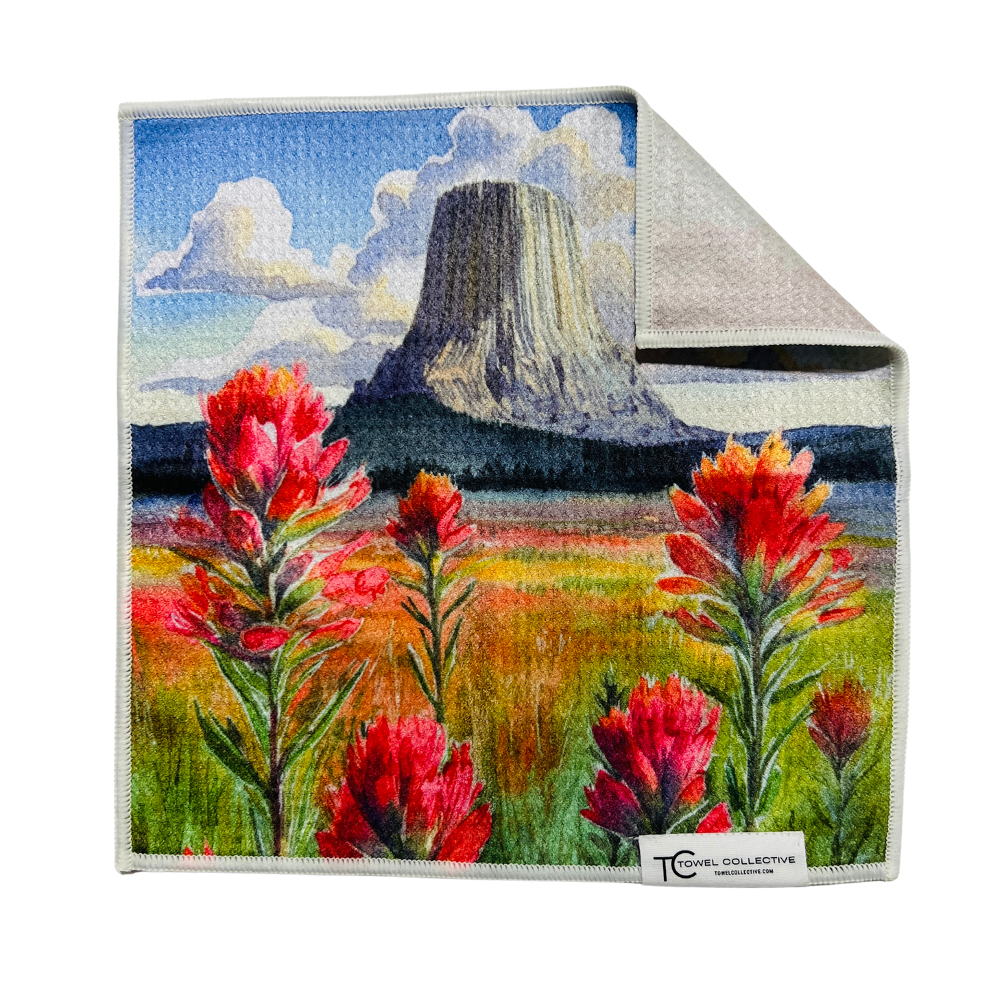 Devil's Paintbrush | Waffle Weave Microfiber Towels Kitchen & Bath: Hand Towel