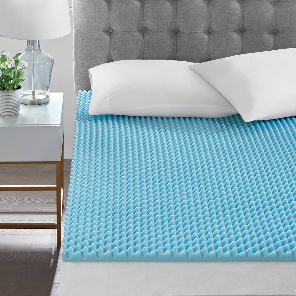 Cooling Gel Memory Foam Mattress Topper 1.5" or 3": Queen / 1.5" Thick