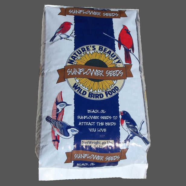 BIRD FOOD BLACK SUNFLOWER 40LB