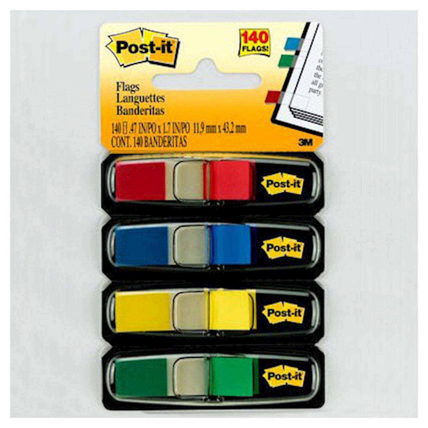 POST-IT FLAGS 4COLORS 35CT