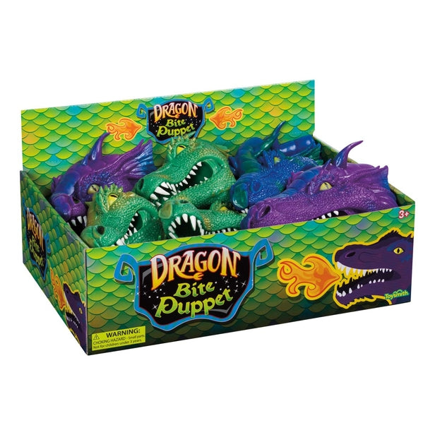 HAND PUPPET DRAGON BITE 6IN