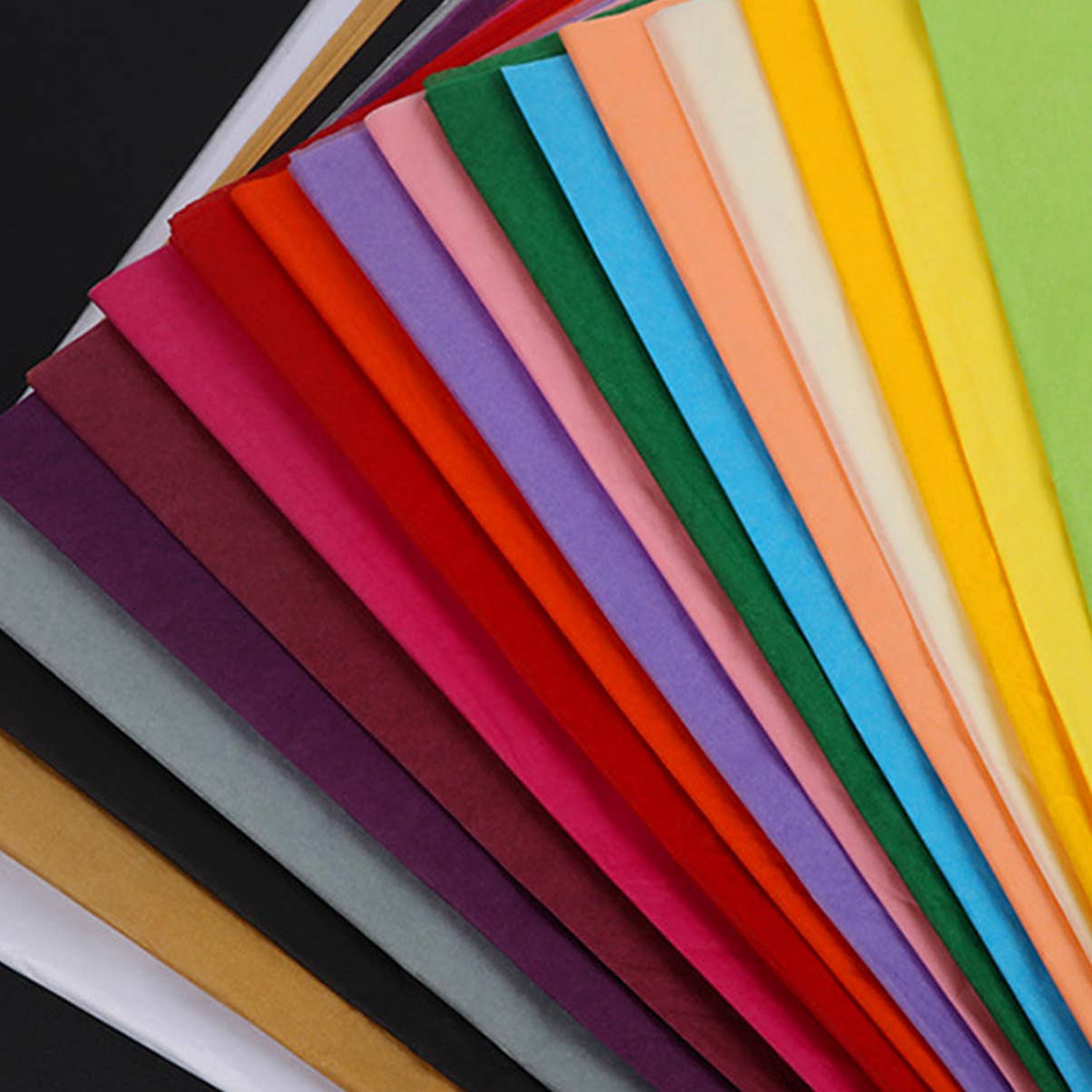 100pc, 31x20" Colorful 17g Gift Wrapping Tissue Paper Sheets: Dark Green