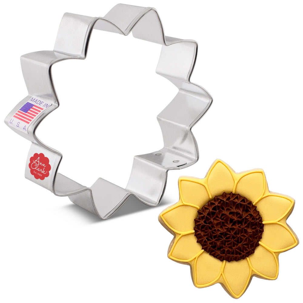 Ann Clark Cookie Cutters Sunflower Cookie Cutter, with Recipe Card