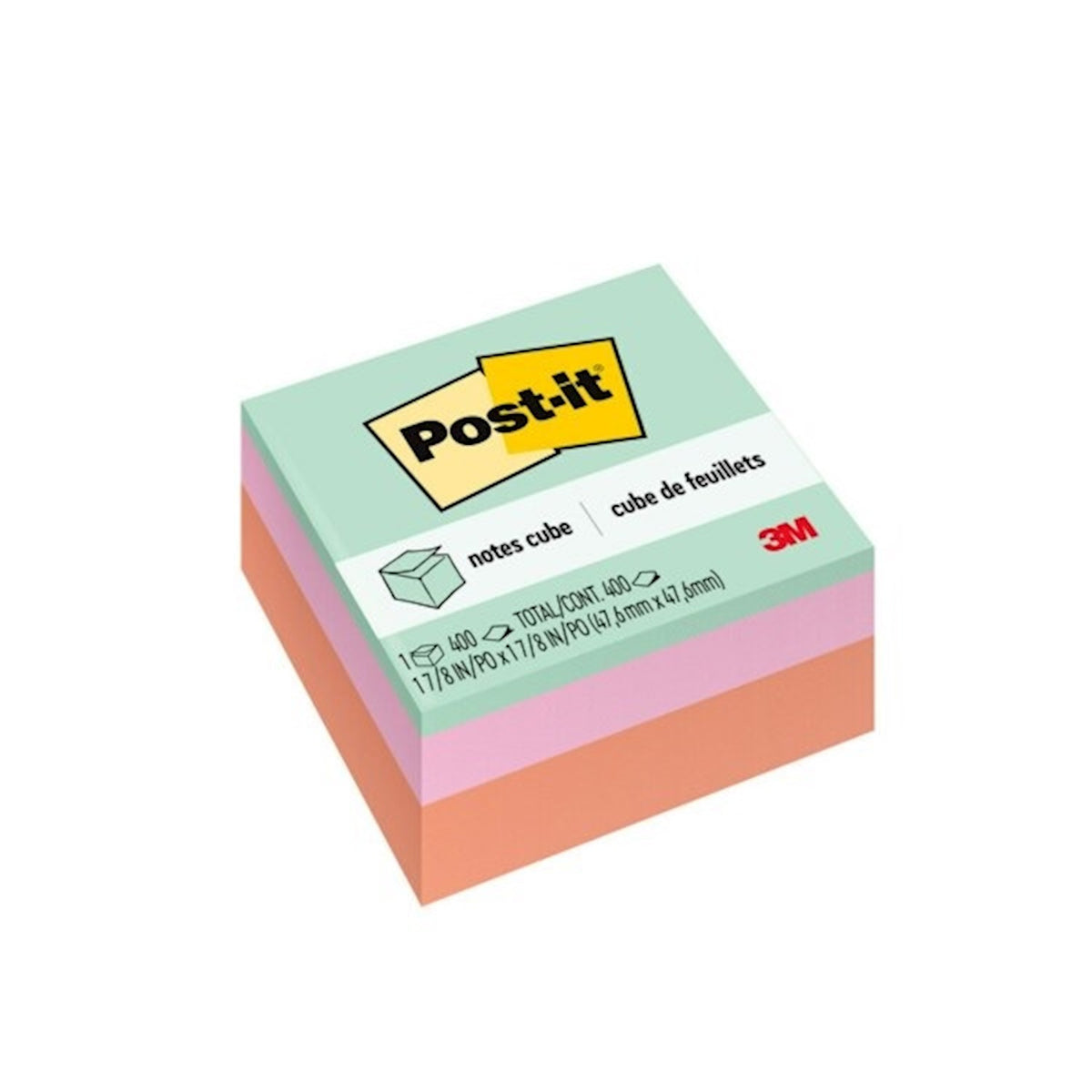 Post It Notes 2x2 2 1Pad 400 Count