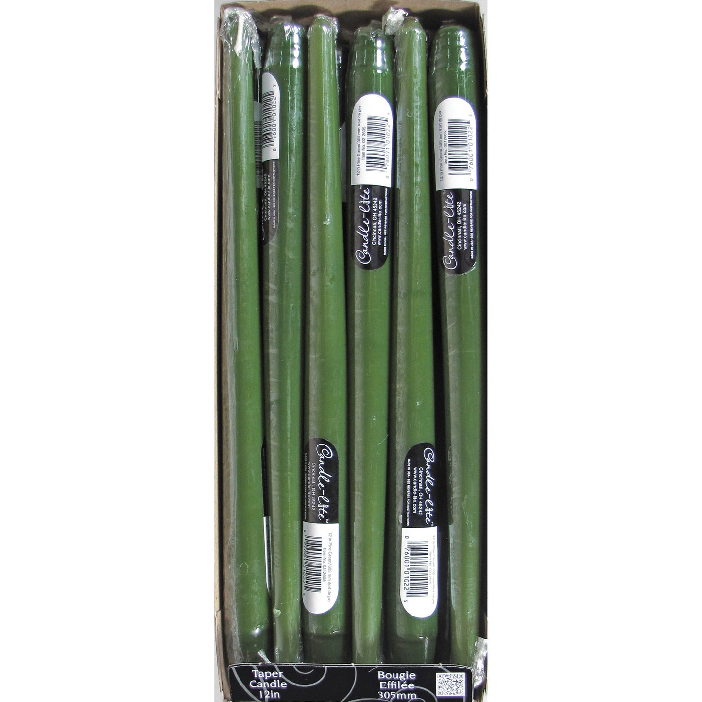 CANDLE 11.5IN TAPER GREEN