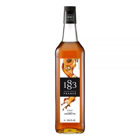 PLASTIC - 1883 Maison Routin France Syrup 1L - Amaretto