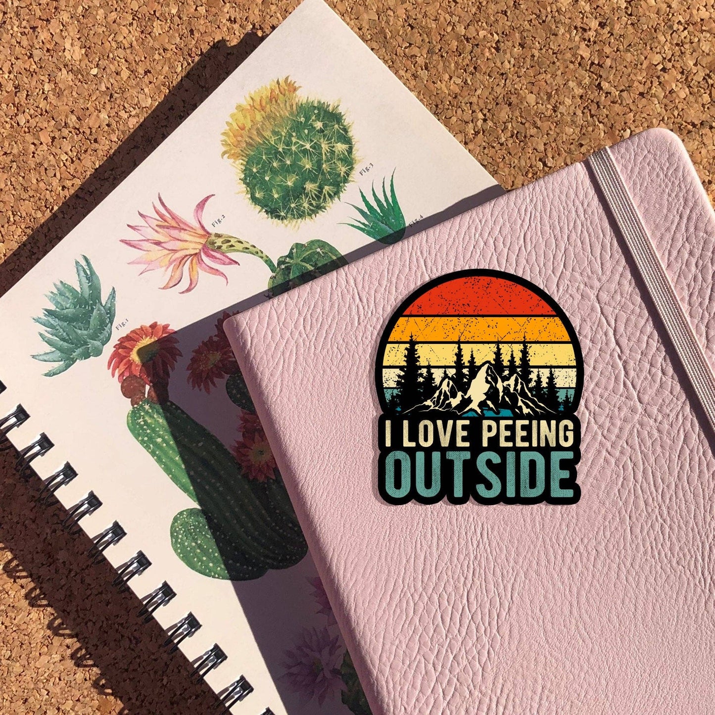 I Love Peeing Outside Sticker: 2 inch