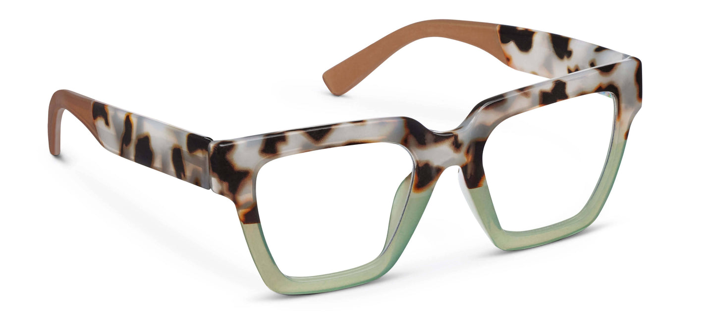 3170225 Take a Bow (Blue Light): Chai Tortoise/Green / Reading / 2.25
