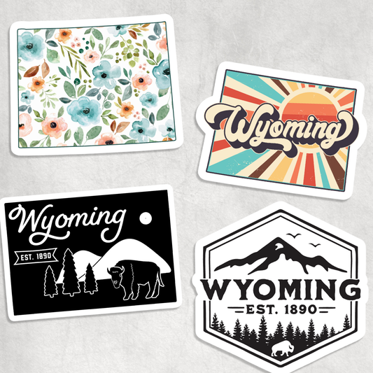 Wyoming Stickers: Design 3 - Icon
