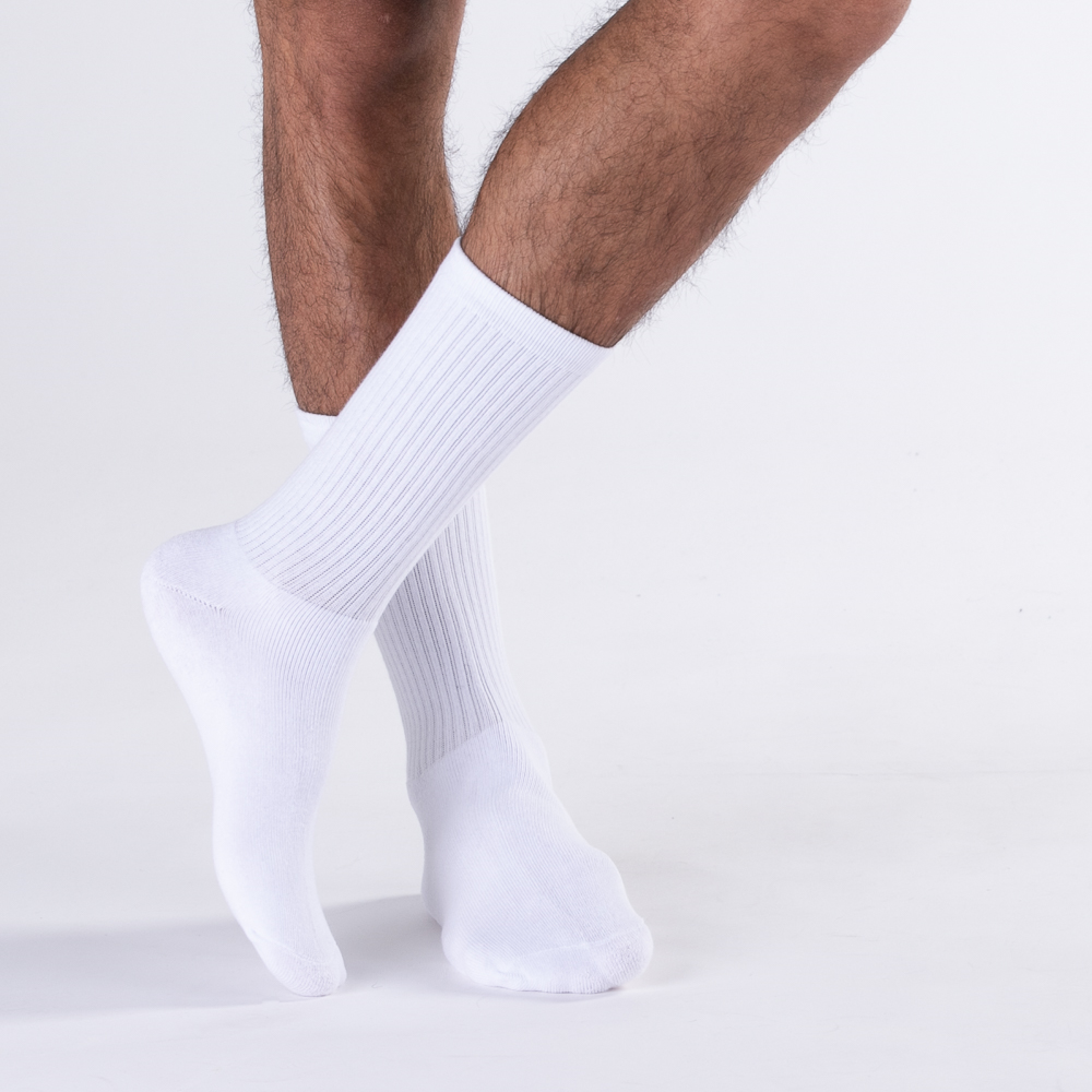 1O PAIR BEAR RIVER MENS CREW SOCK COTTON